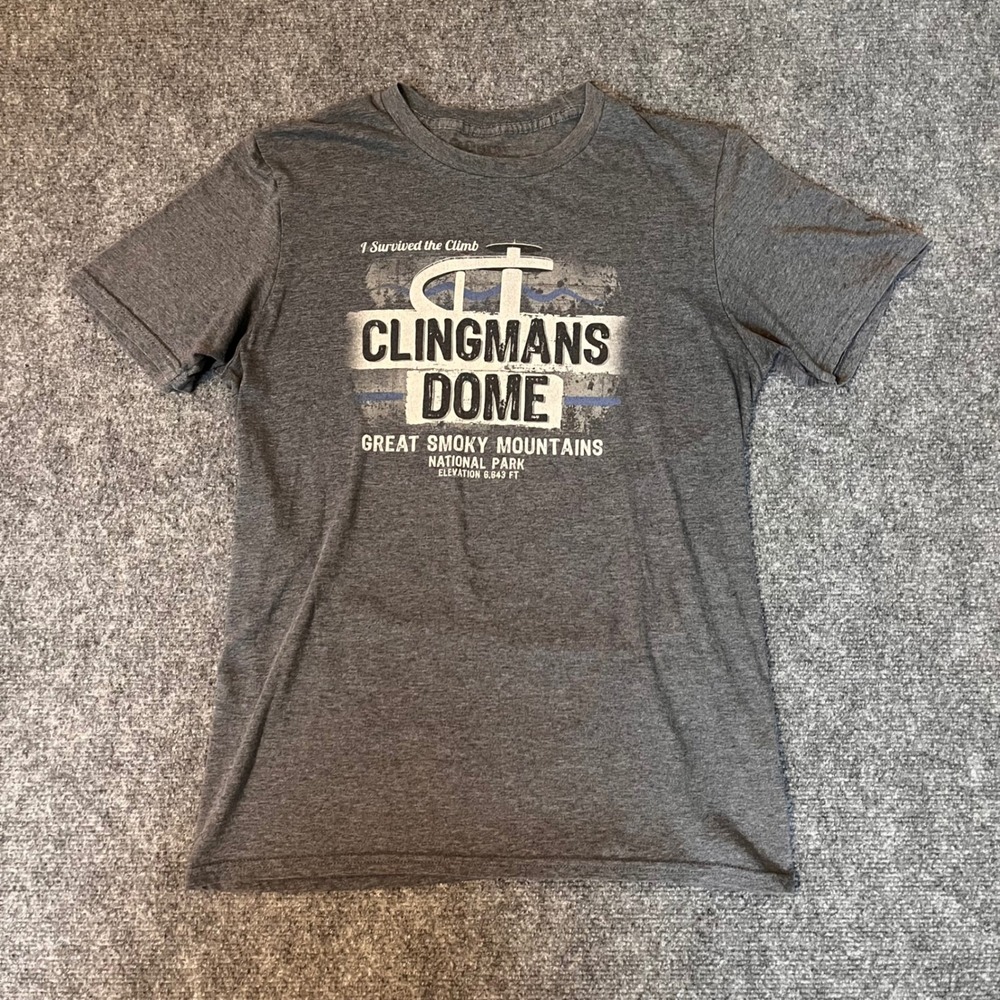 Clingmans Dome Great Smoky Mountains National Park T-Shirt Grey Heather S